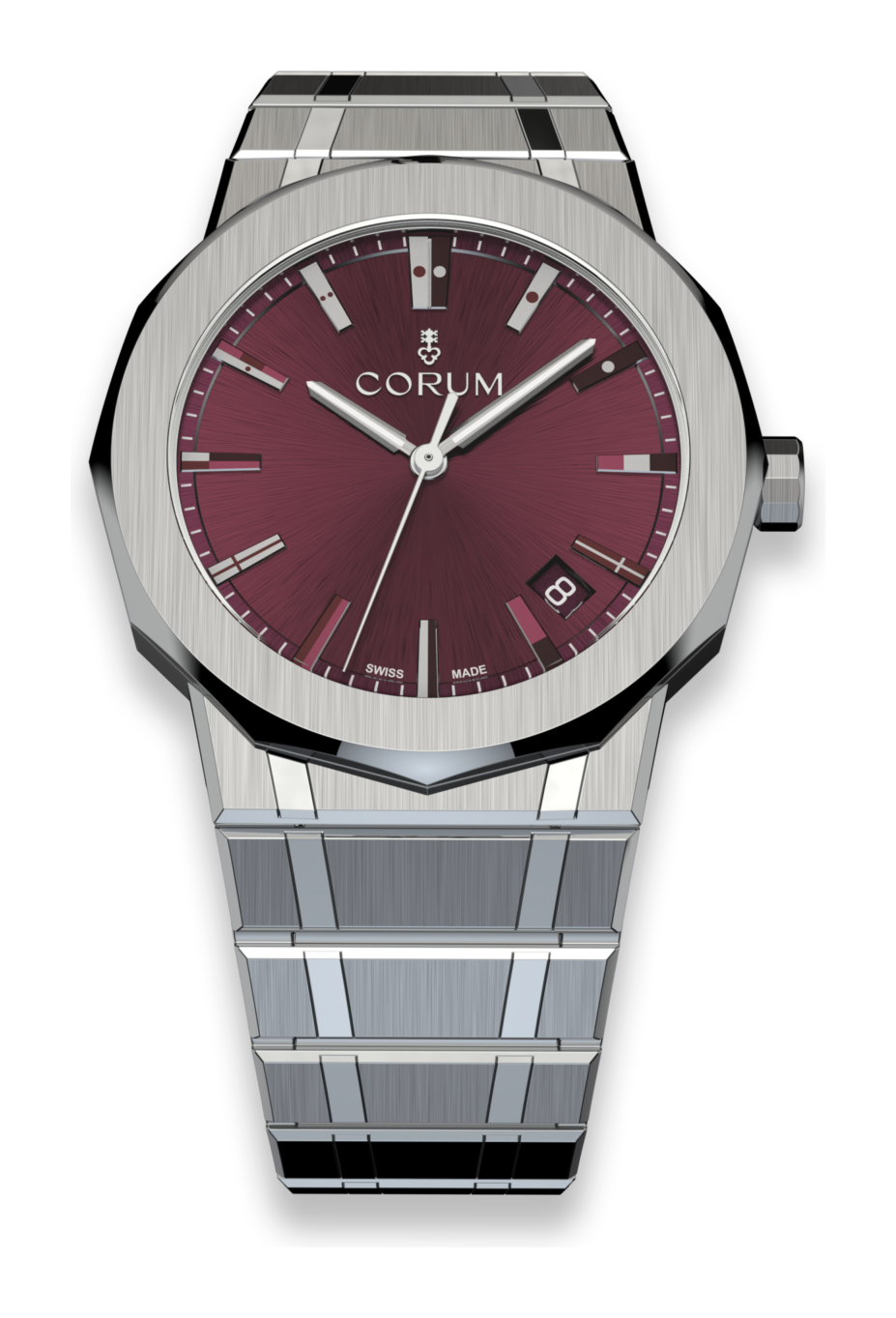 Corum Admiral 36 burgundy dial